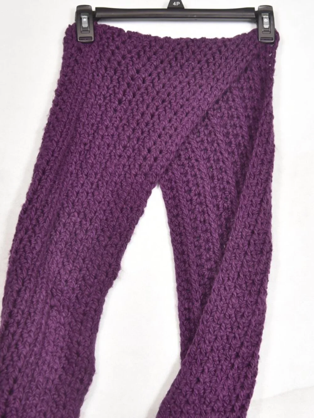 Purple Womens Thick Ribbed Knit Winter Infinity Circle Loop Scarf